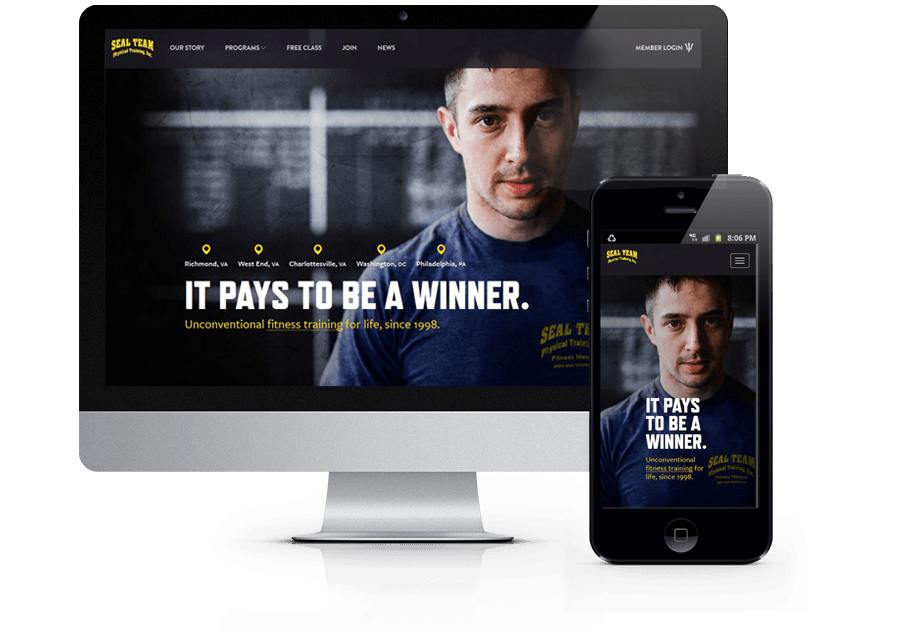 New website design for SEAL Team Physical Training
